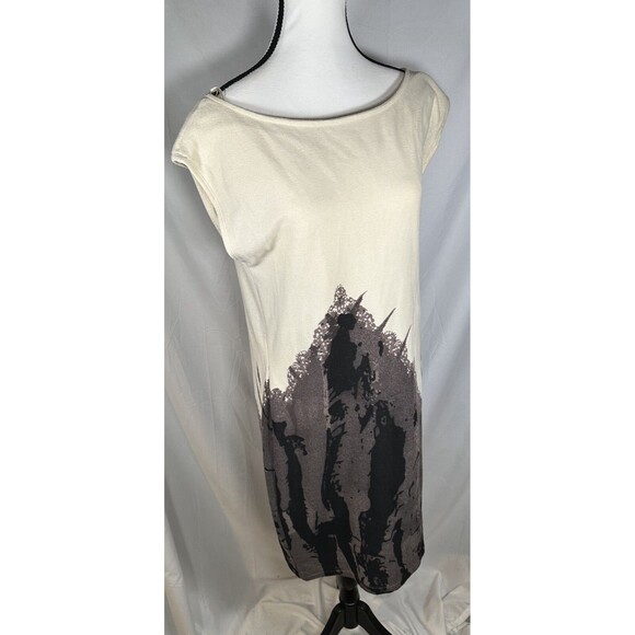 NWOT Jonathan Martin Black &White Stretch Sheath Dress Sz 14 Pullover Party FLAW - Picture 1 of 11